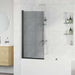 Bade dusjvegg Svart 68 x 130 cm Herdet glass