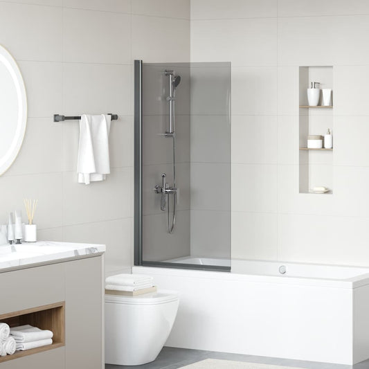 Bade dusjvegg Svart 68 x 130 cm Herdet glass