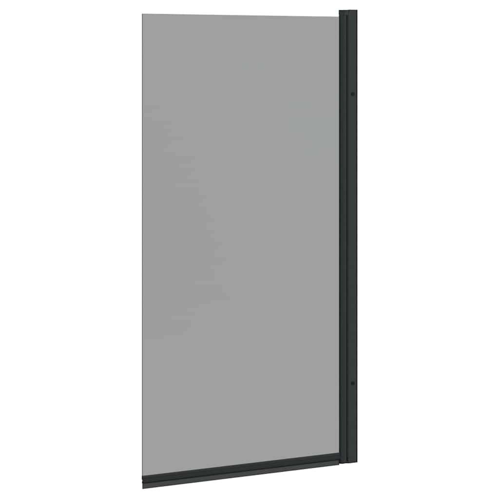 Bade dusjvegg Svart 68 x 130 cm Herdet glass