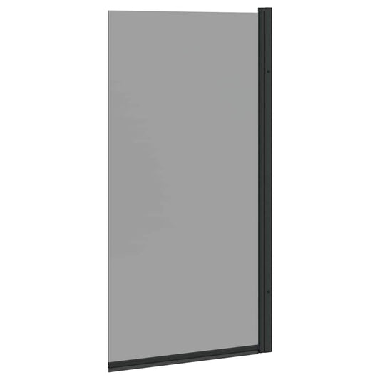Bade dusjvegg Svart 68 x 130 cm Herdet glass