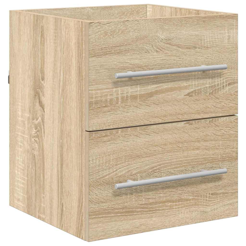 Vaskeskap med skuff Sonoma eik 38,5 x 41 x 48 cm Konstruert tre