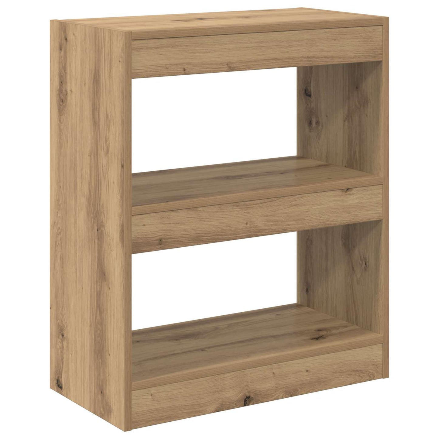 Bokskap 2 nivåer 60 x 30 x 72 cm Konstruert tre Artisan Eik