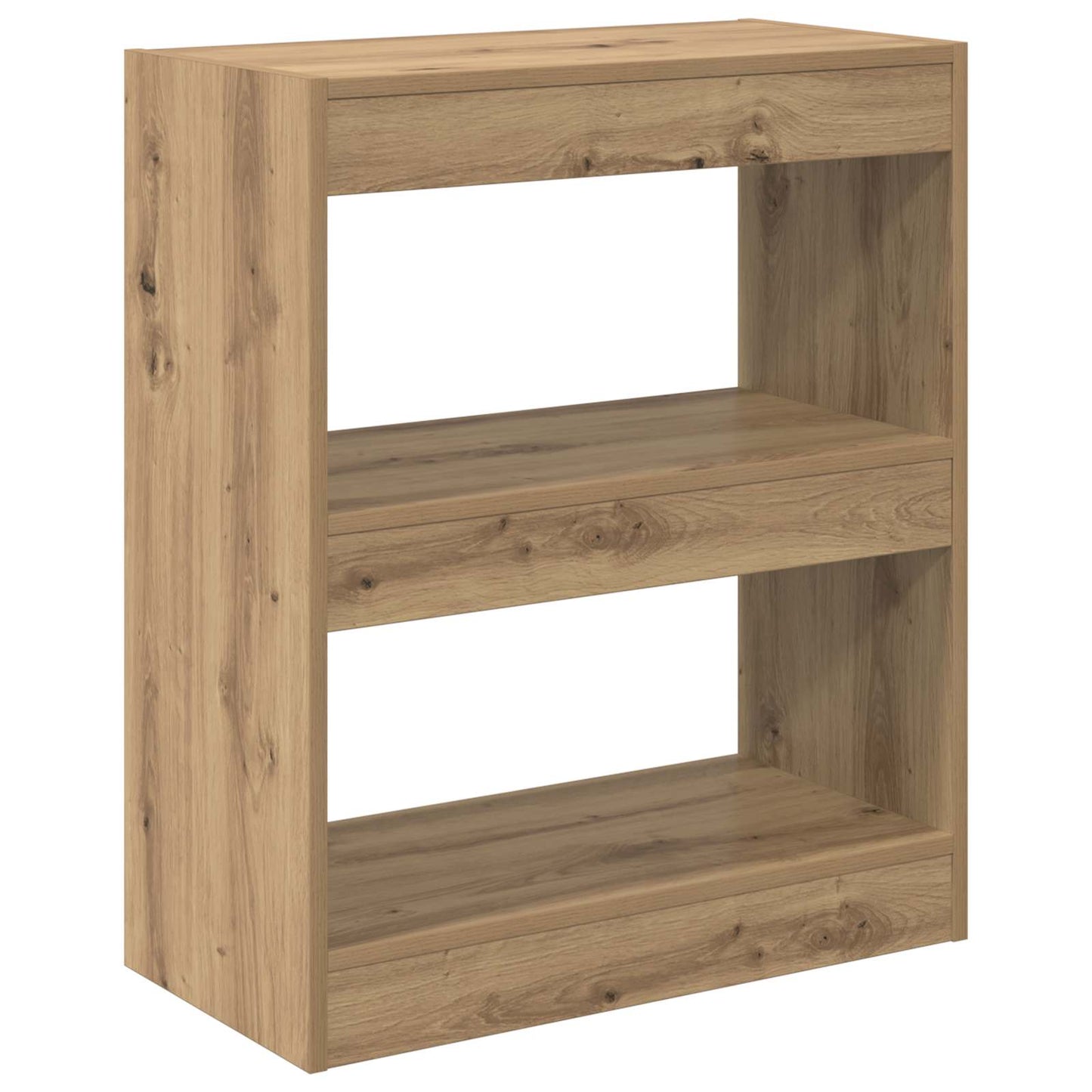 Bokskap 2 nivåer 60 x 30 x 72 cm Konstruert tre Artisan Eik