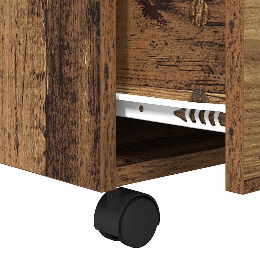 Kaffebord med skuff Gamle tre 55 x 55 x 45cm Konstruert tre