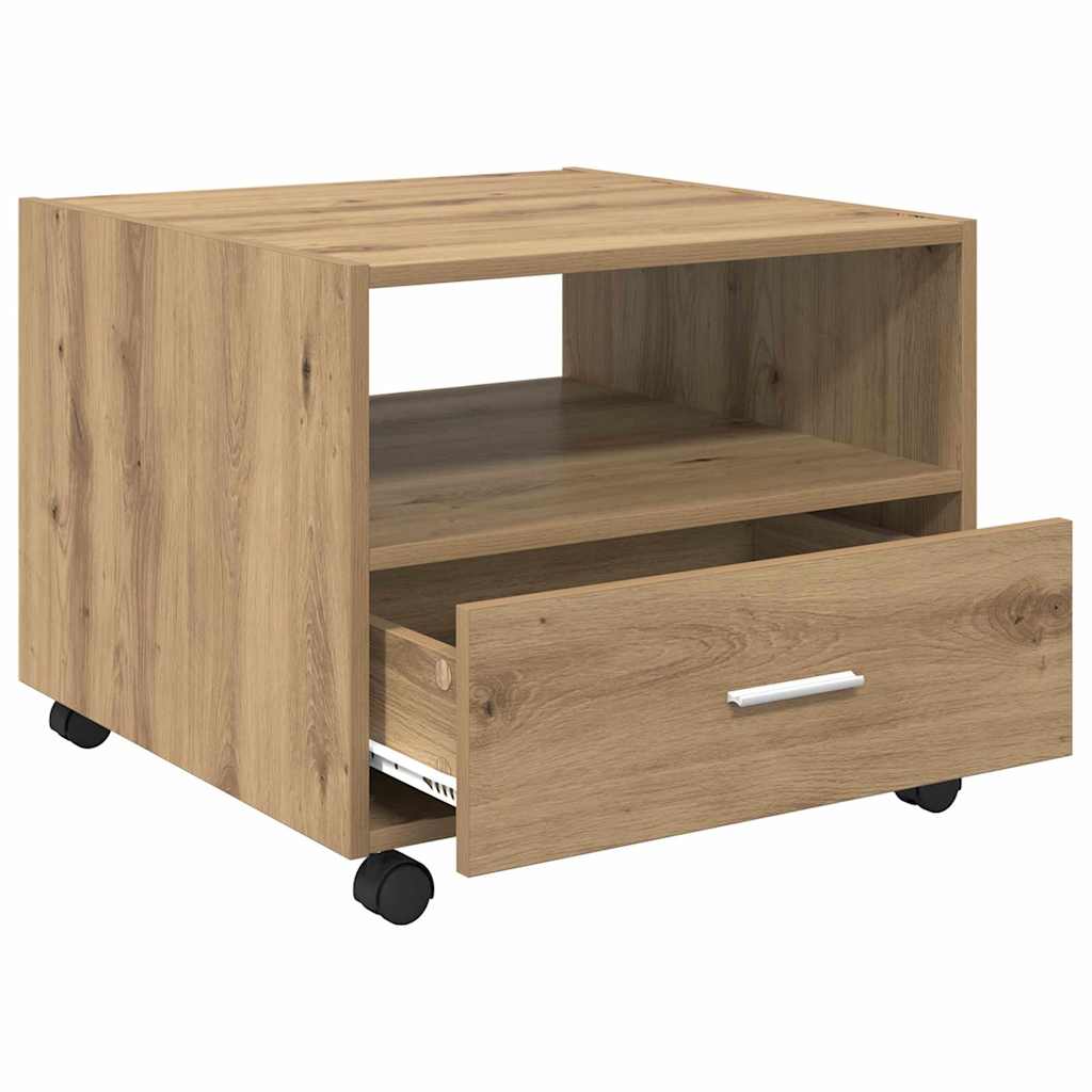 Kaffebord med skuff Artisan Eik 55 x 55 x 45cm Konstruert tre