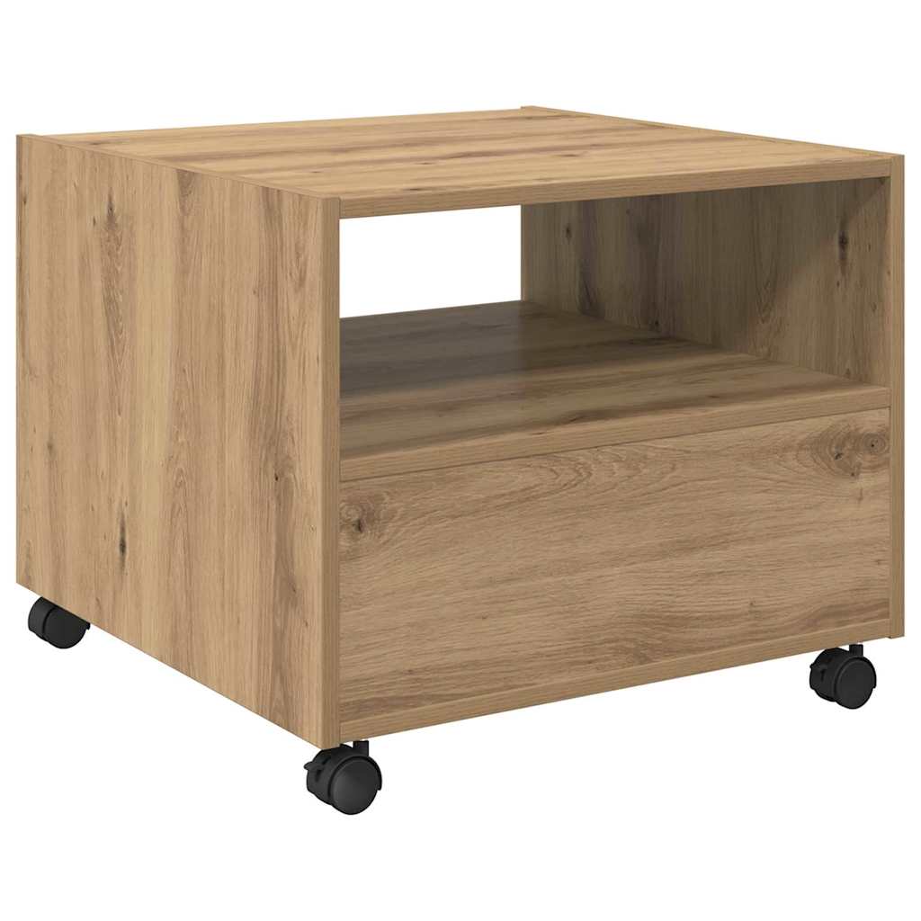 Kaffebord med skuff Artisan Eik 55 x 55 x 45cm Konstruert tre