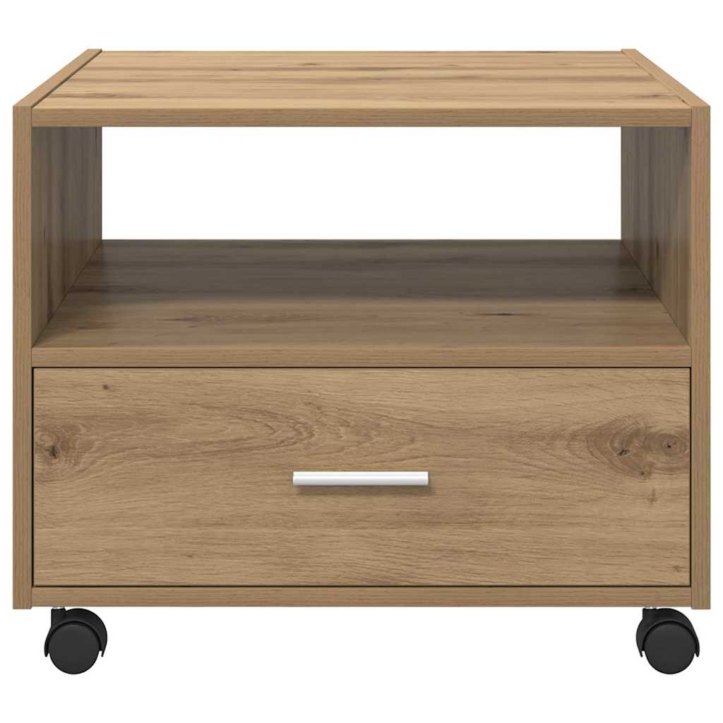 Kaffebord med skuff Artisan Eik 55 x 55 x 45cm Konstruert tre