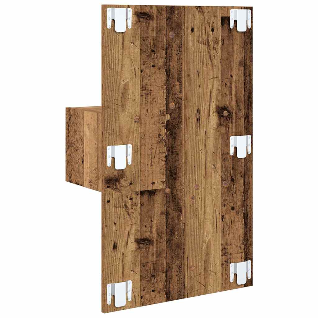 Nattbordskap 2 pcs Gammelt tre 50 x 32,5 x 80cm Konstruert tre
