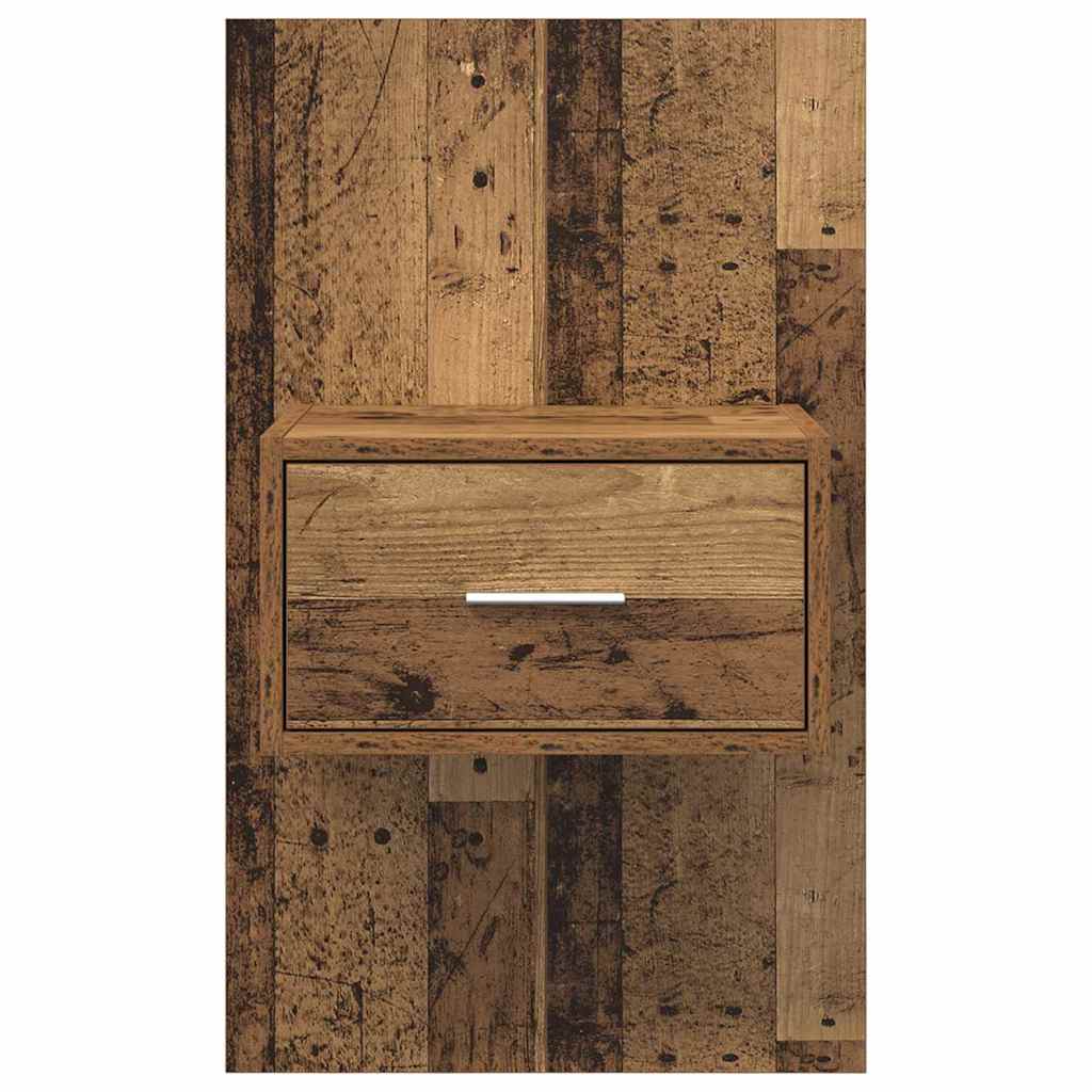 Nattbordskap 2 pcs Gammelt tre 50 x 32,5 x 80cm Konstruert tre