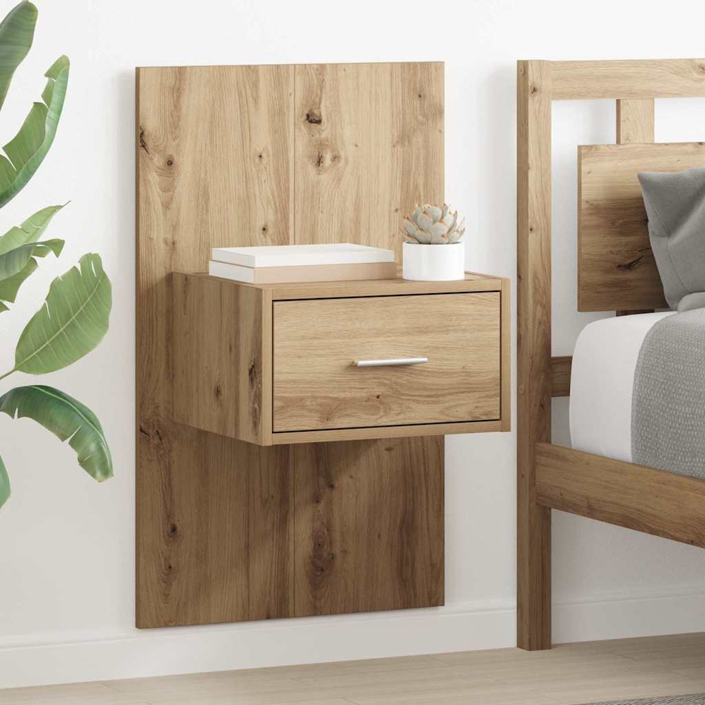 Nattbordskap 2 stk. Artisan Eik 50 x 32,5 x 80cm Konstruert tre