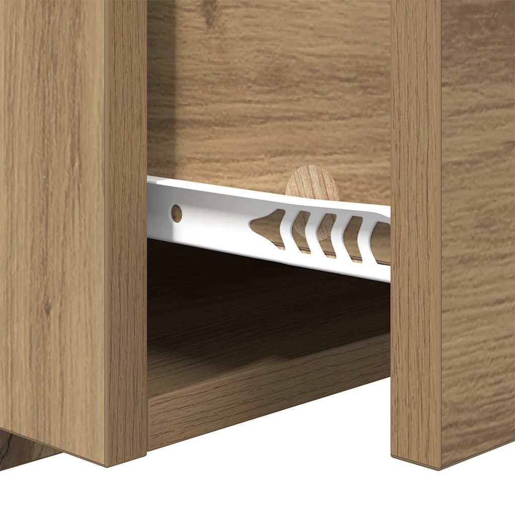 Nattbordskap 2 stk. Artisan Eik 50 x 32,5 x 80cm Konstruert tre