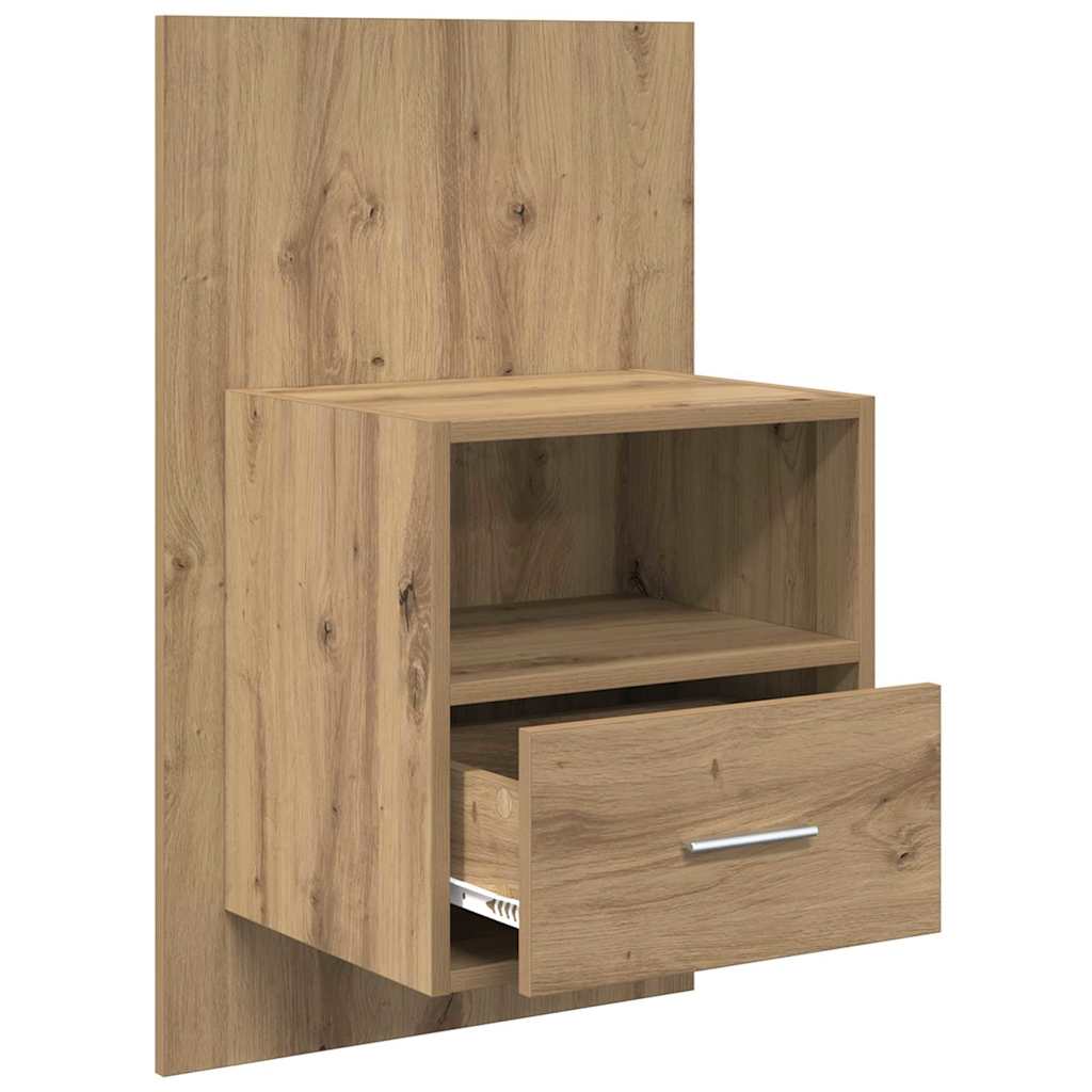 Nattbordskap 2 stk. Artisan Eik 50 x 32,5 x 80cm Konstruert tre