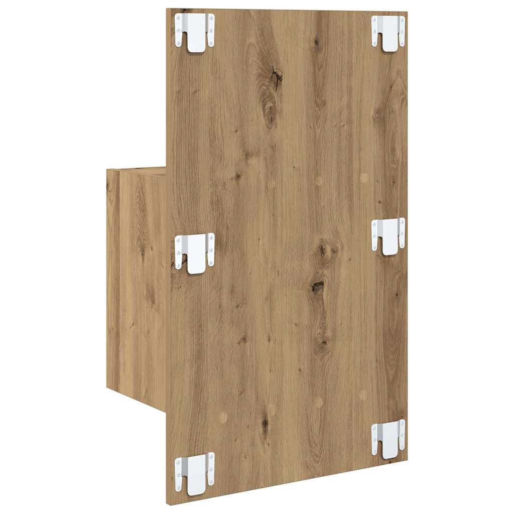 Nattbordskap 2 stk. Artisan Eik 50 x 32,5 x 80cm Konstruert tre