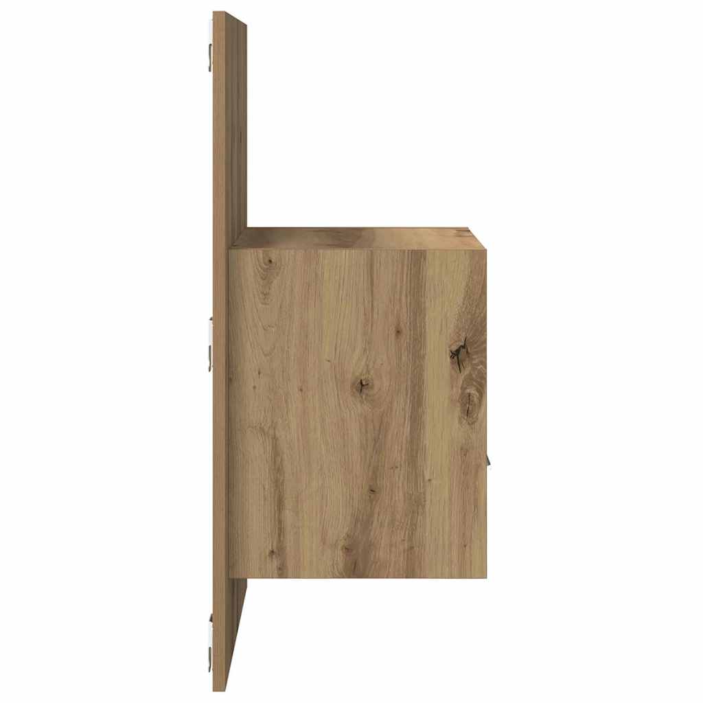 Nattbordskap 2 stk. Artisan Eik 50 x 32,5 x 80cm Konstruert tre