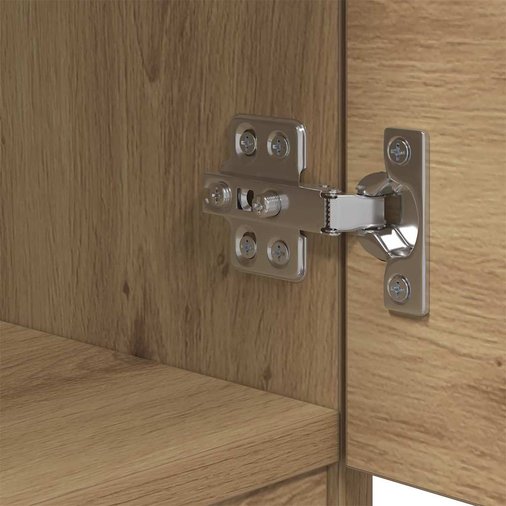 Sengeskap 2 pcs Artisan Eik 40 x 39 x 40cm Konstruert tre
