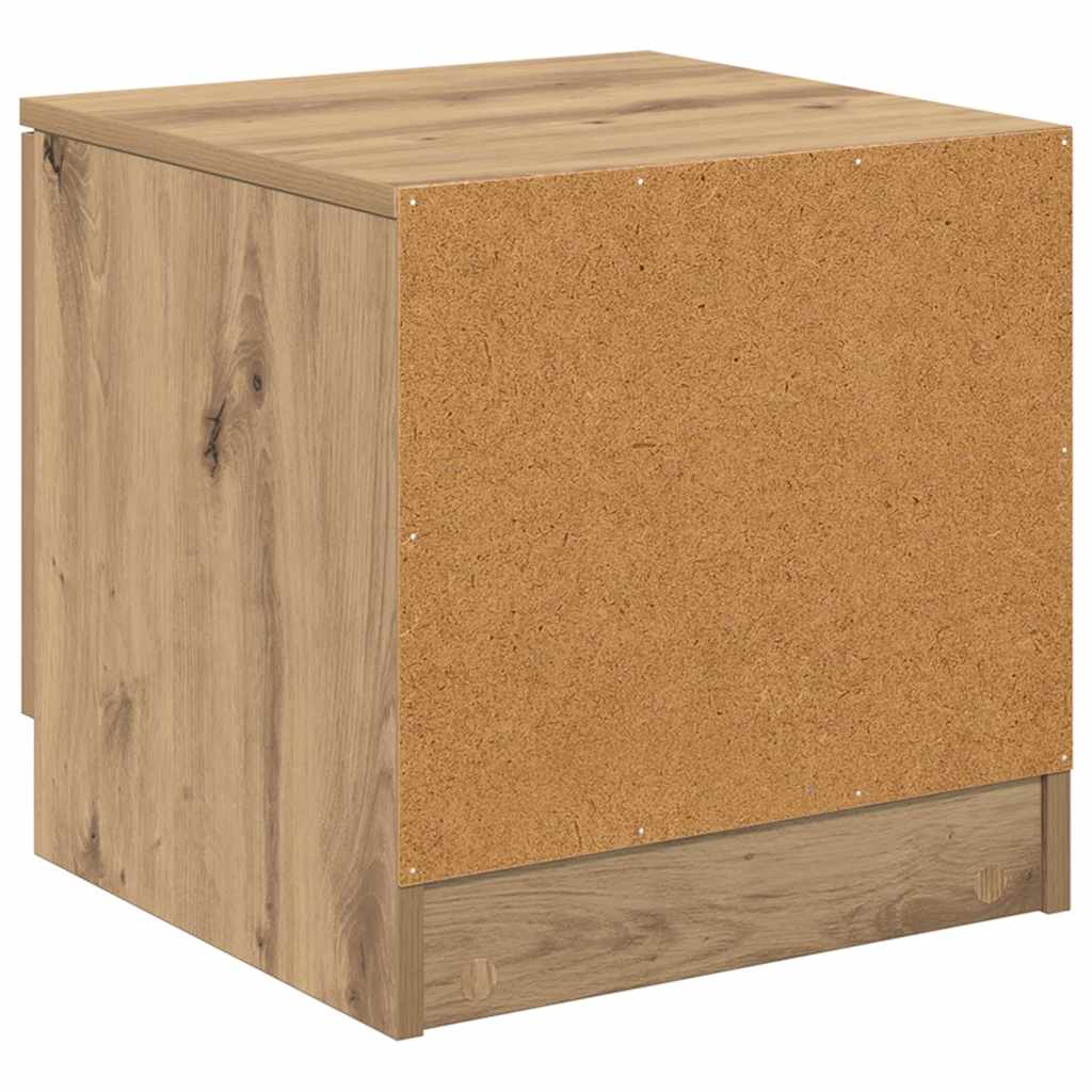 Sengeskap 2 pcs Artisan Eik 40 x 39 x 40cm Konstruert tre