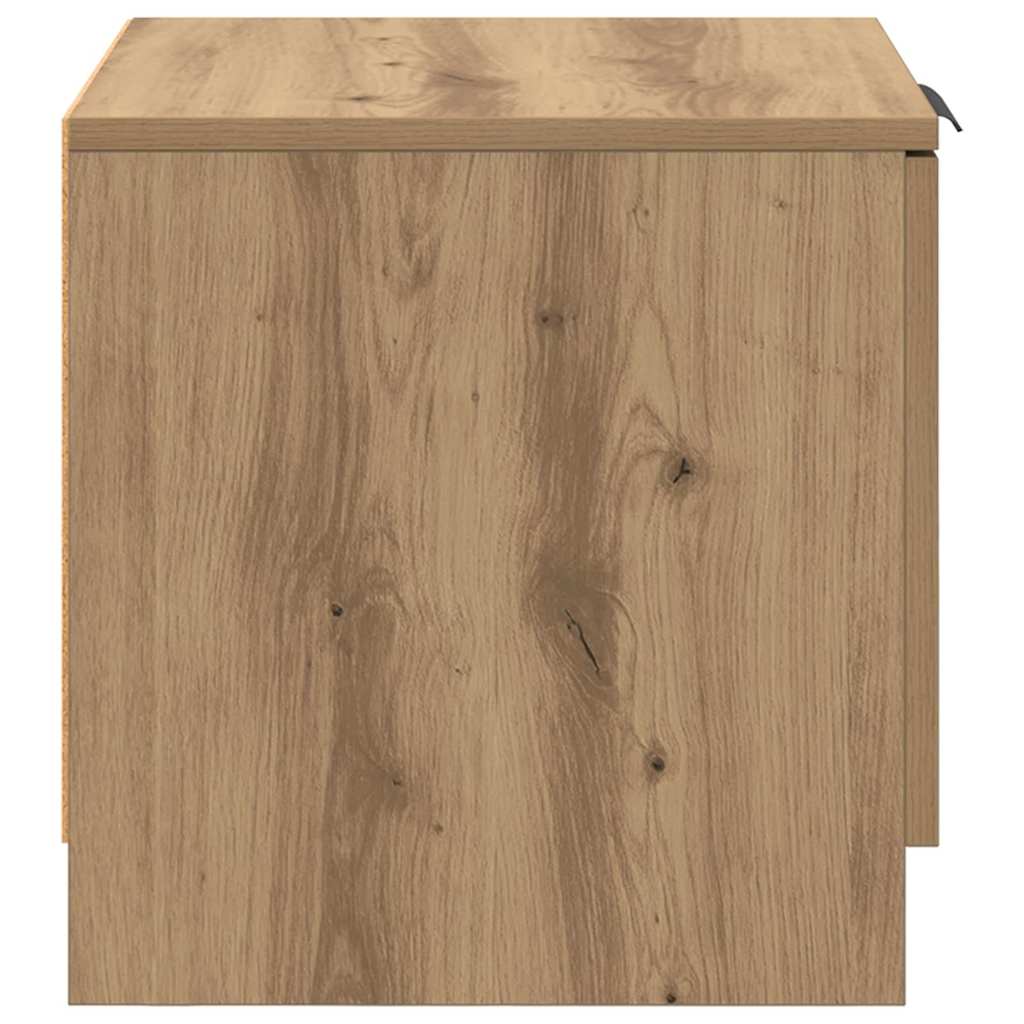 Sengeskap 2 pcs Artisan Eik 40 x 39 x 40cm Konstruert tre