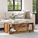 Kaffebord med skuff Gamle tre 102 x 50 x 36cm Konstruert tre