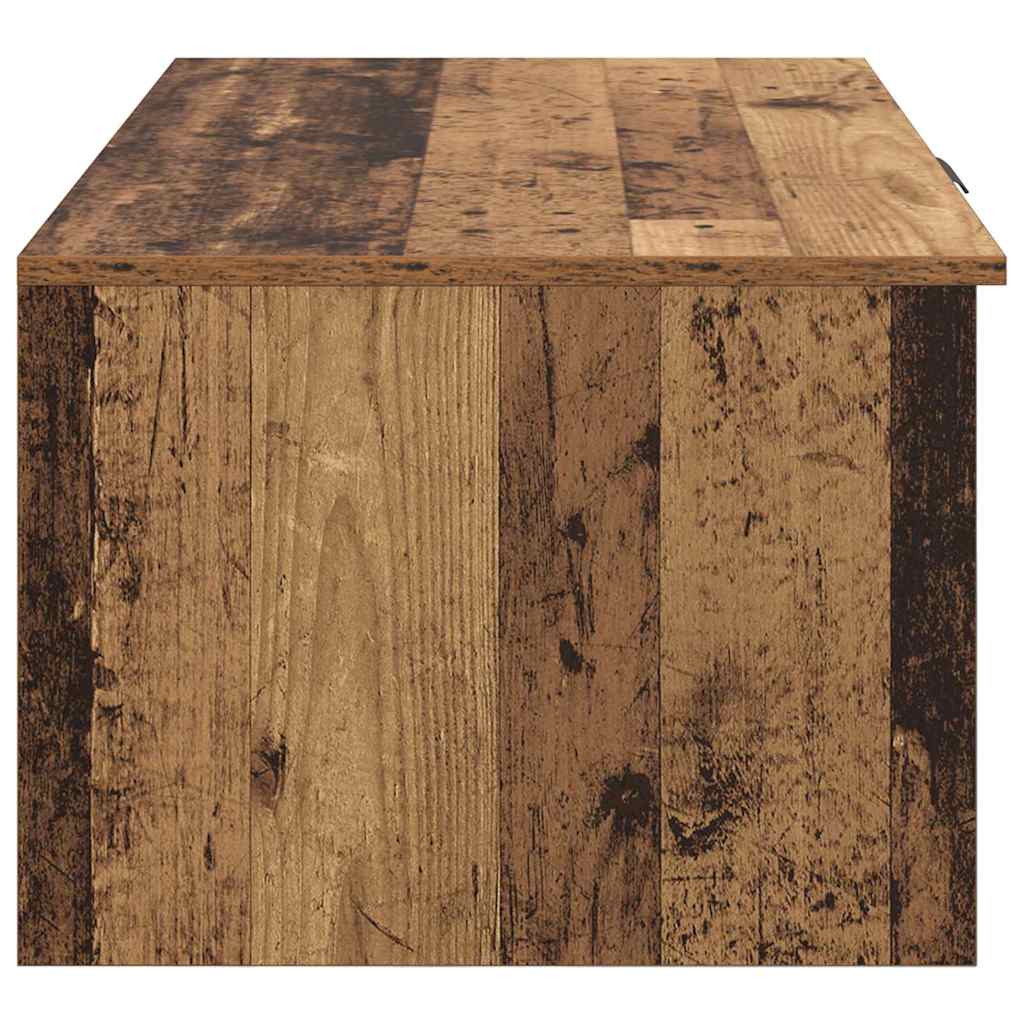 Kaffebord med skuff Gamle tre 102 x 50 x 36cm Konstruert tre