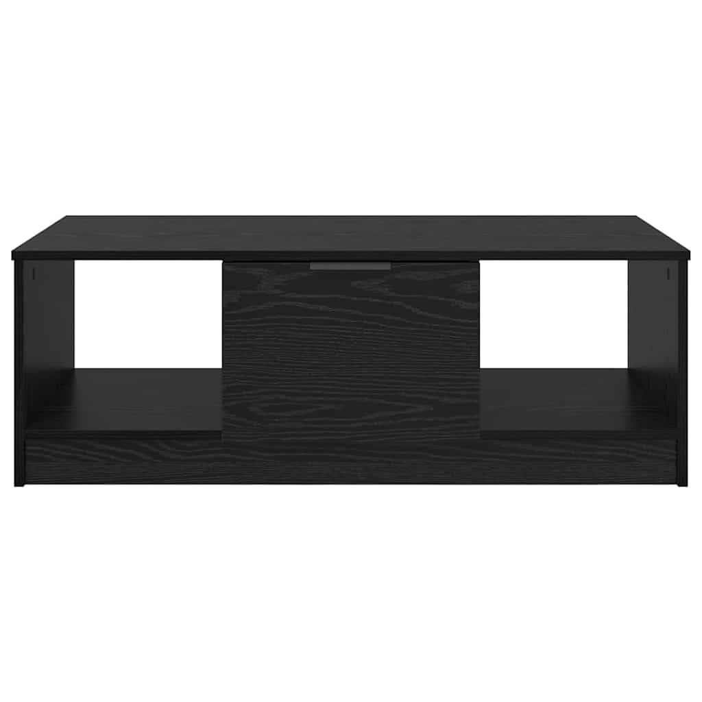 Kaffebord med skuff Svart Eik 102 x 50 x 36cm Konstruert tre