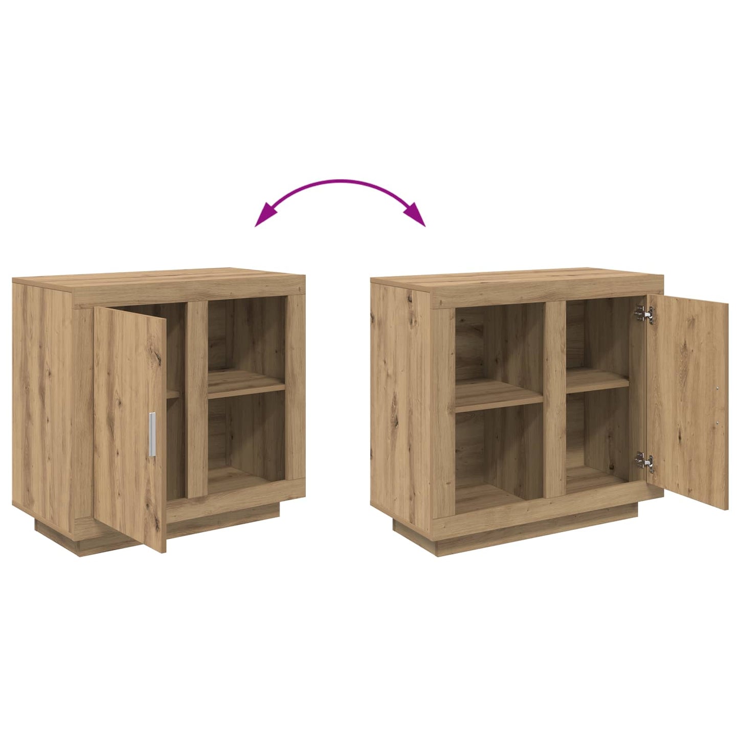 Serviesskap Artisan Eik 80 x 40 x 75 cm Konstruert tre