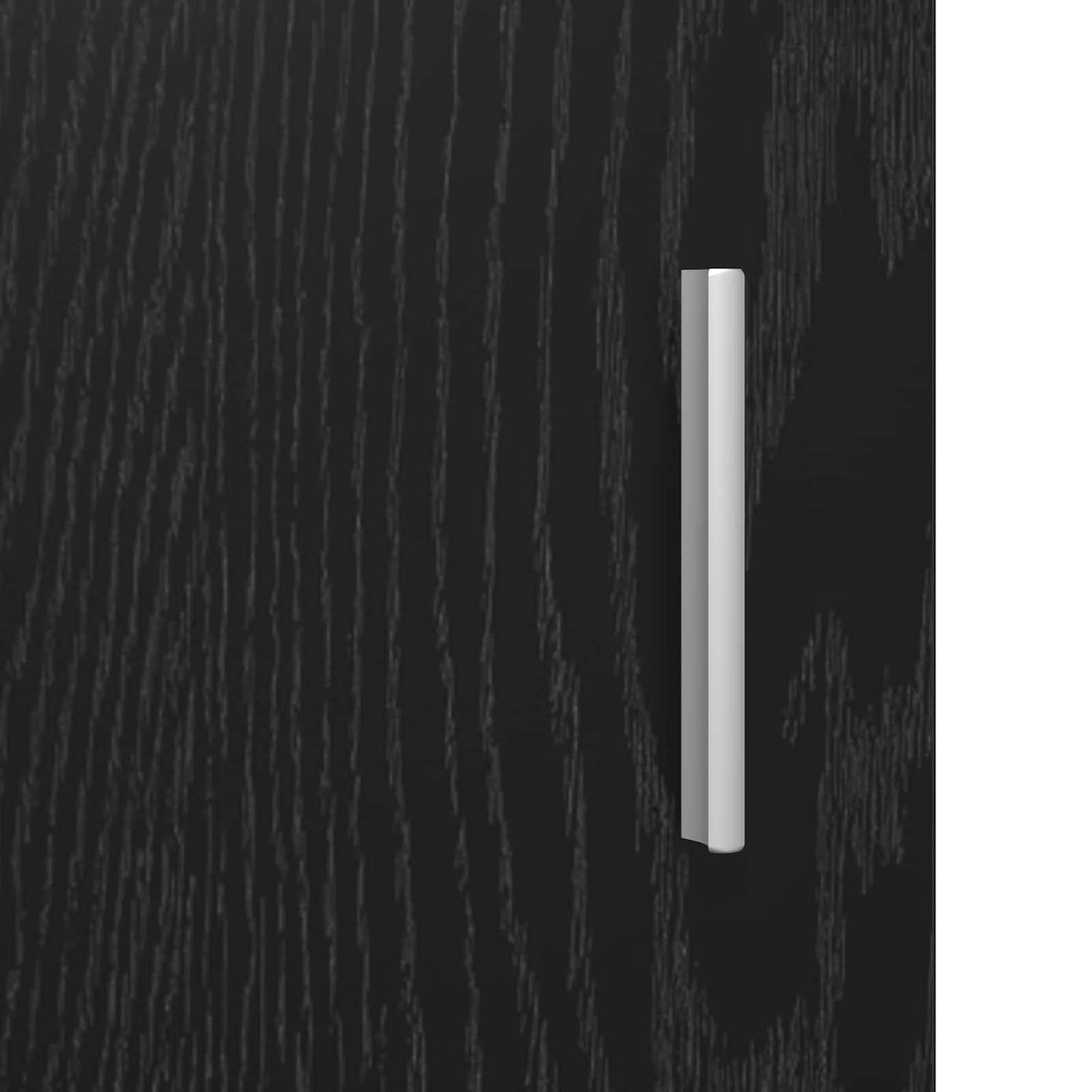 Serviesskap Svart Eik 80 x 40 x 75 cm Konstruert tre