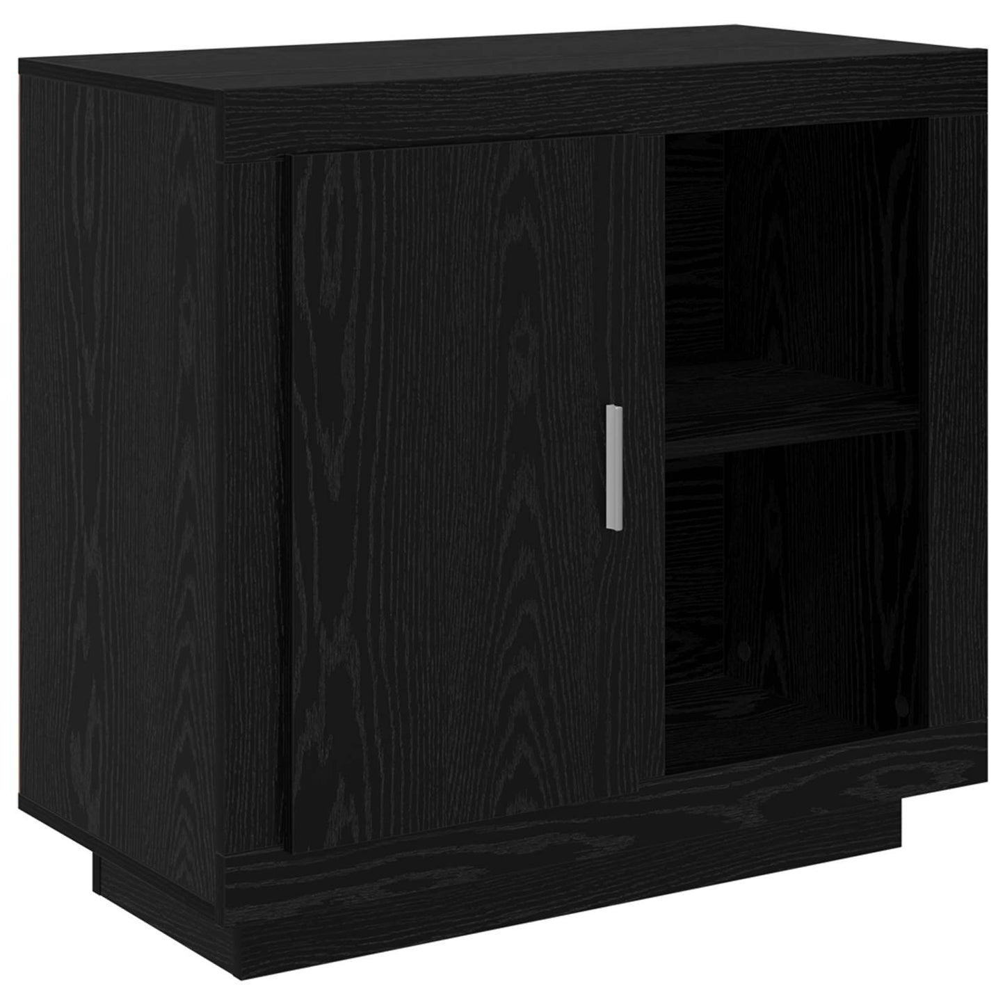 Serviesskap Svart Eik 80 x 40 x 75 cm Konstruert tre
