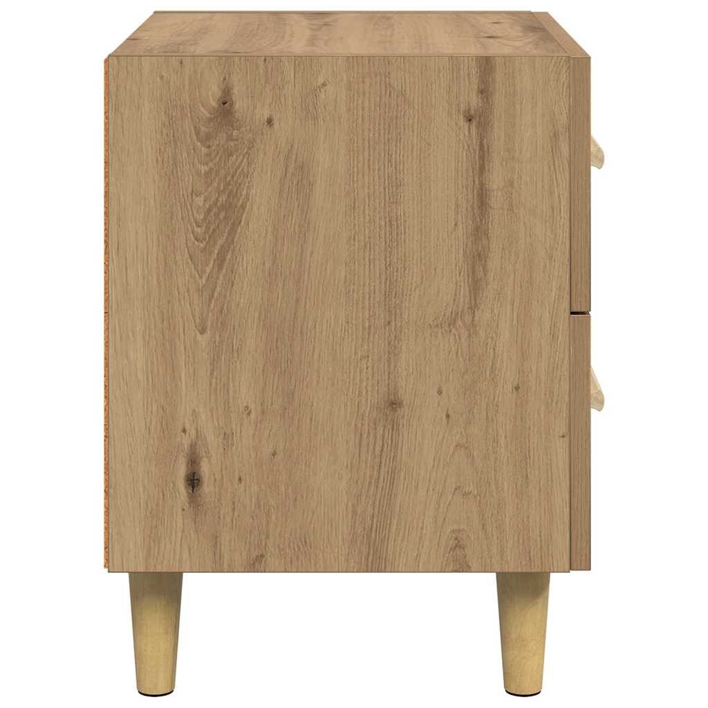 Sengeskap med skuff Artisan Eik 40 x 35 x 47.5cm Konstruert tre