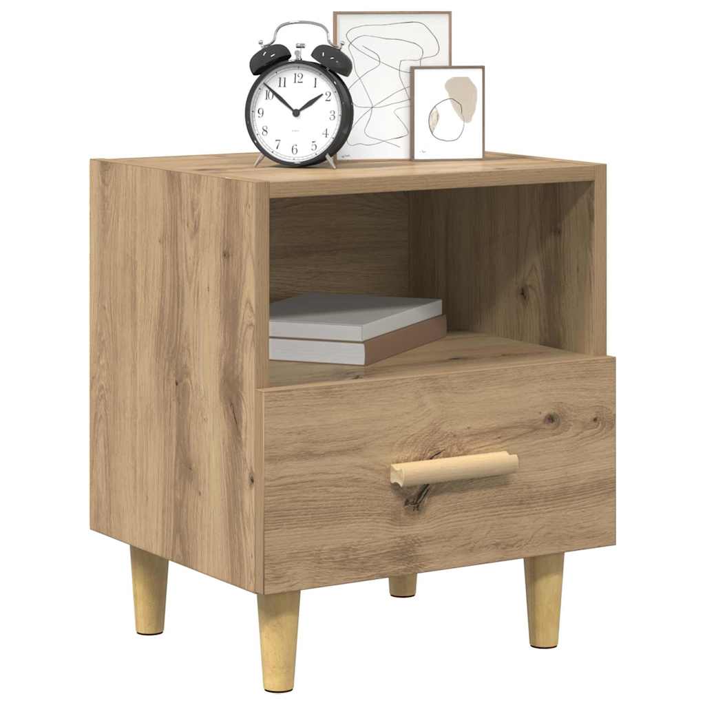 Nattbordskap 2 pcs Artisan Eik 40 x 35 x 47 cm Konstruert tre