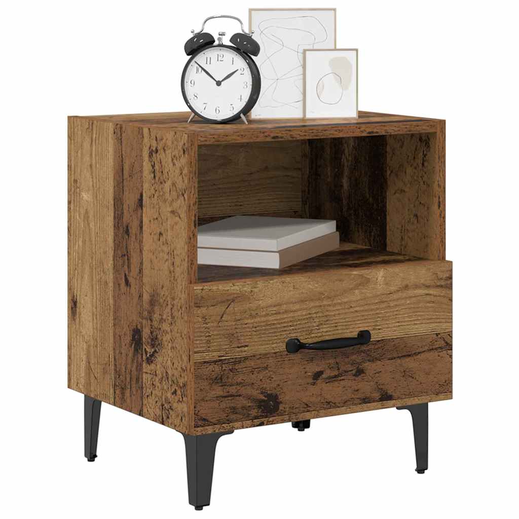 Nattbordskap Gammelt tre 40 x 35 x 47,5 cm Konstruert tre