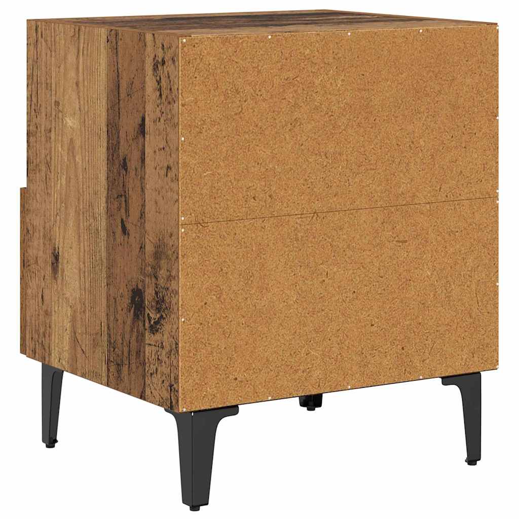 Nattbordskap 2 pcs Gammelt tre 40 x 35 x 47.5 cm Konstruert tre