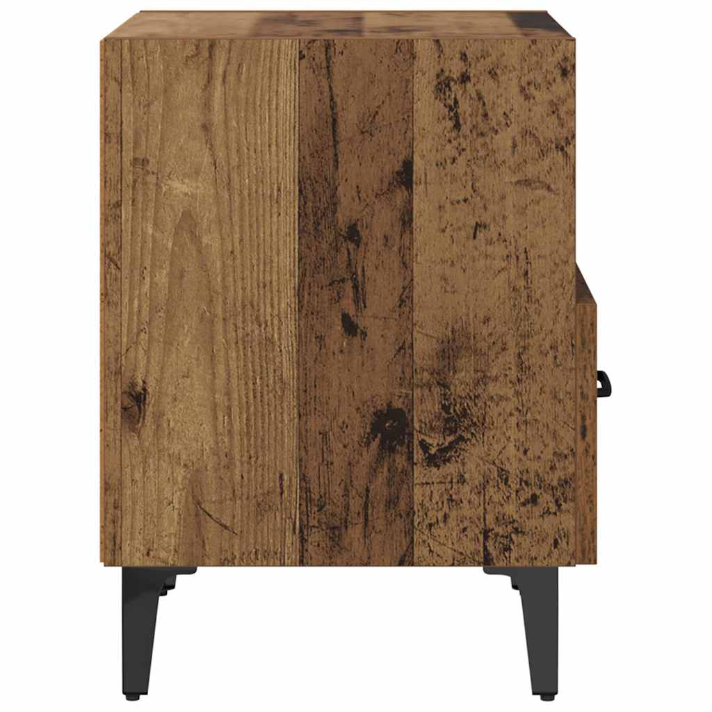 Nattbordskap 2 pcs Gammelt tre 40 x 35 x 47.5 cm Konstruert tre