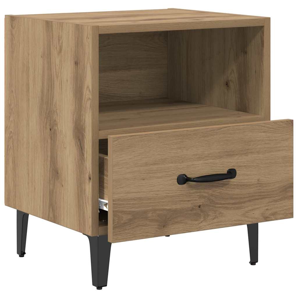 Nattbordskap 2 pcs Artisan Eik 40 x 35 x 47,5 cm Konstruert tre