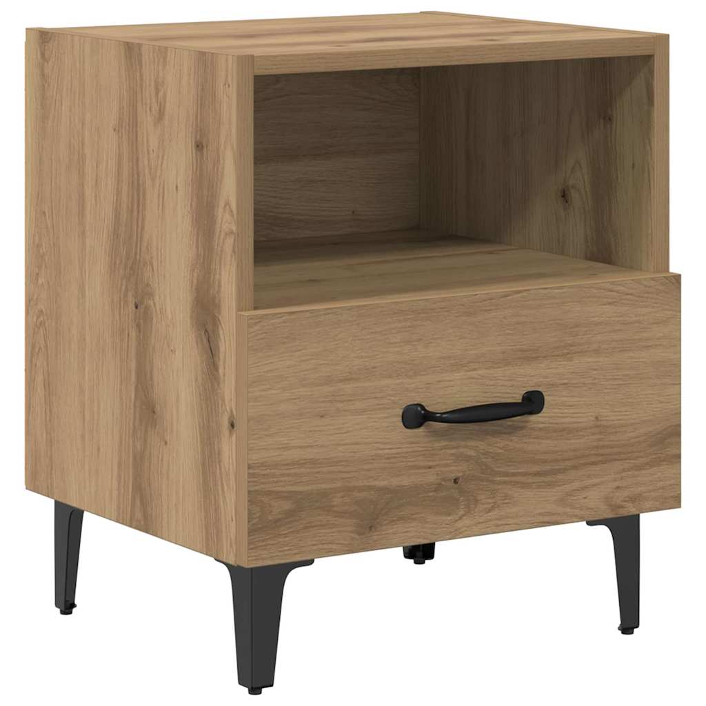 Nattbordskap 2 pcs Artisan Eik 40 x 35 x 47,5 cm Konstruert tre