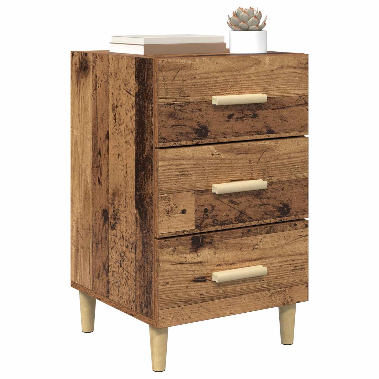Nattbordskap Gammelt tre 40 x 40 x 66 cm Konstruert tre