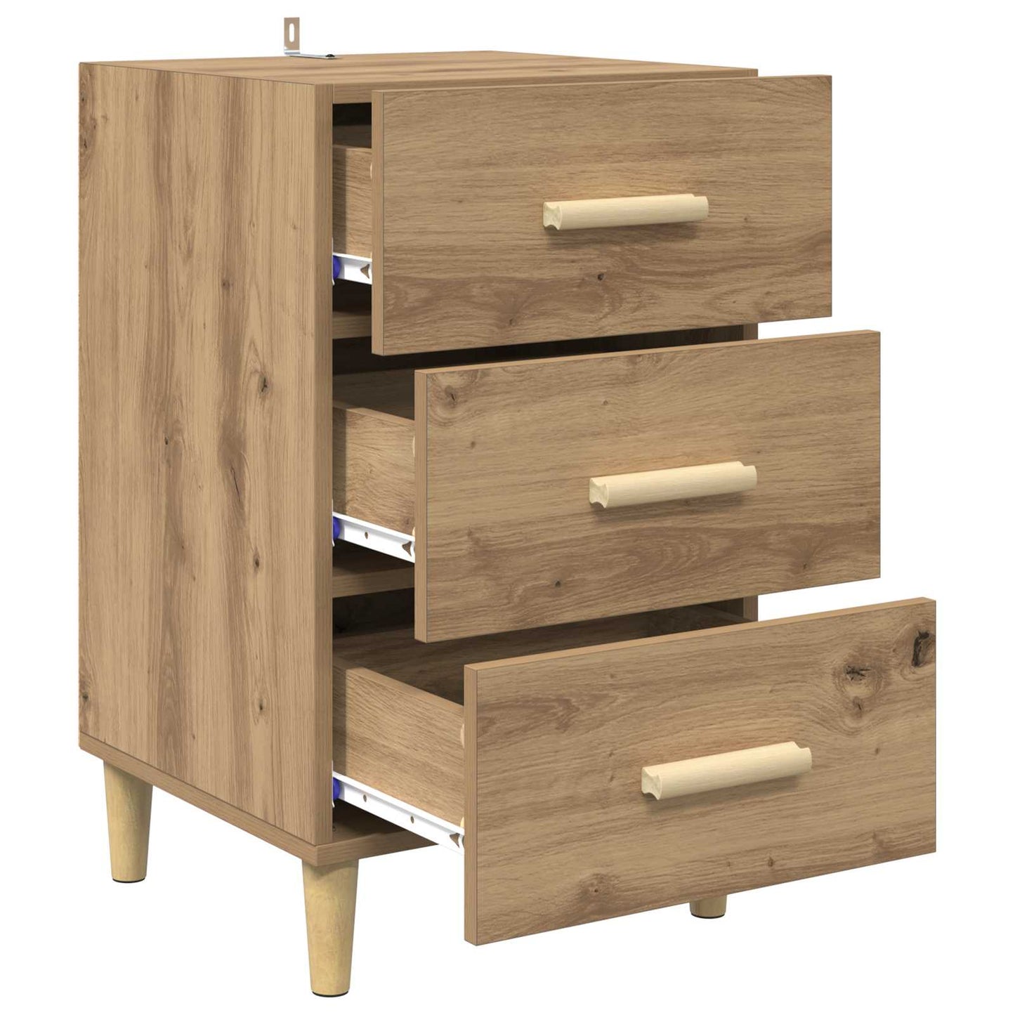 Nattbordskap Artisan Eik 40 x 40 x 66 cm Konstruert tre