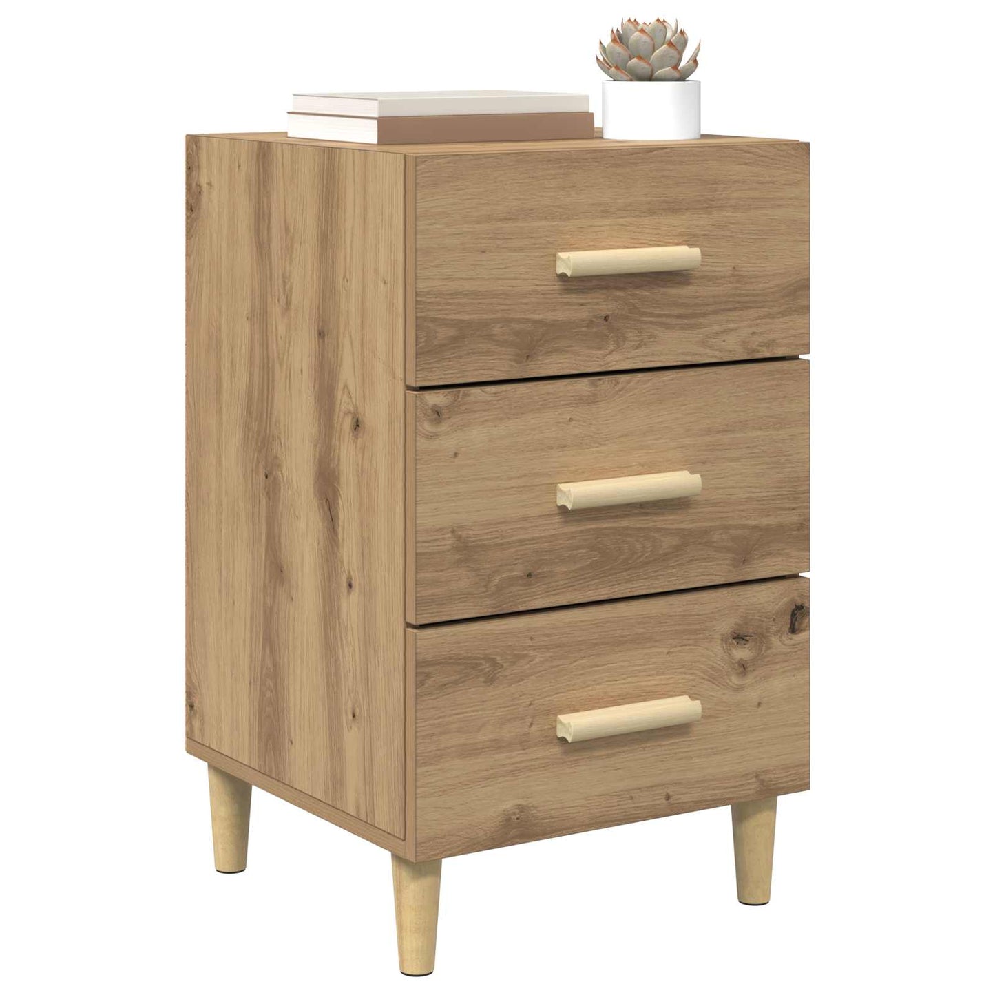 Nattbordskap Artisan Eik 40 x 40 x 66 cm Konstruert tre