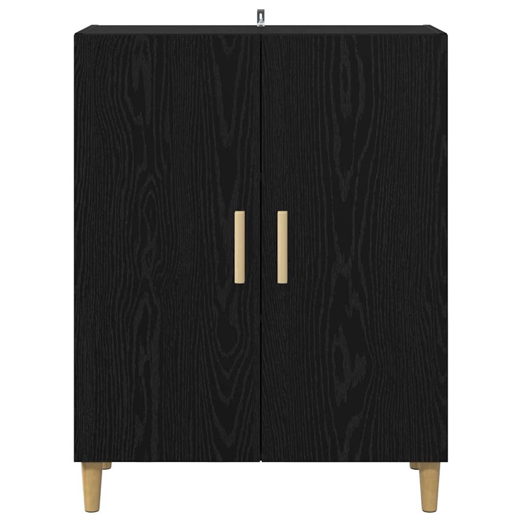 Serviesskap Svart Eik 70 x 34 x 90 cm Konstruert tre