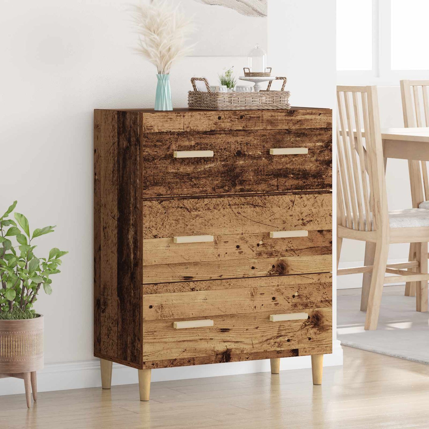 Serviesskap Gammelt tre 69,5 x 34 x 90 cm Konstruert tre