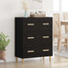 Serviesskap Svart Eik 69,5 x 34 x 90 cm Konstruert tre
