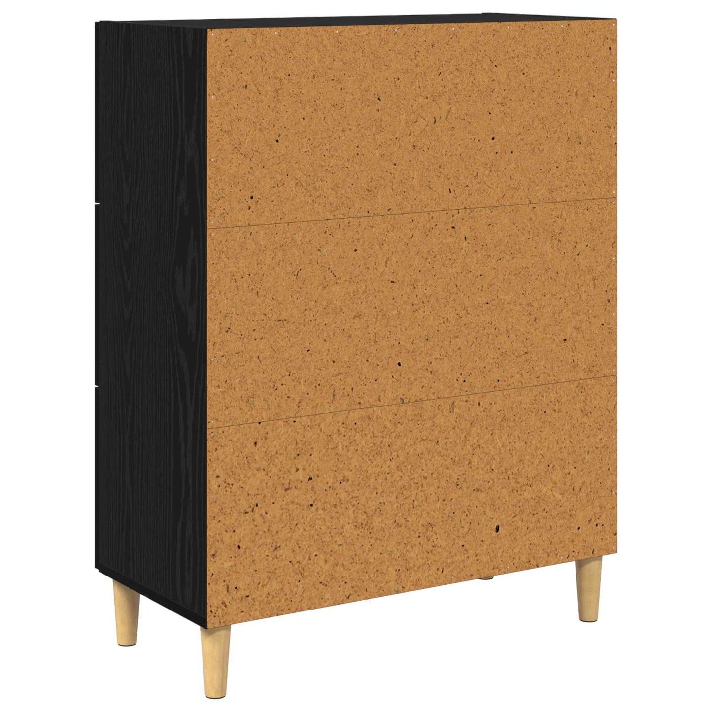 Serviesskap Svart Eik 69,5 x 34 x 90 cm Konstruert tre