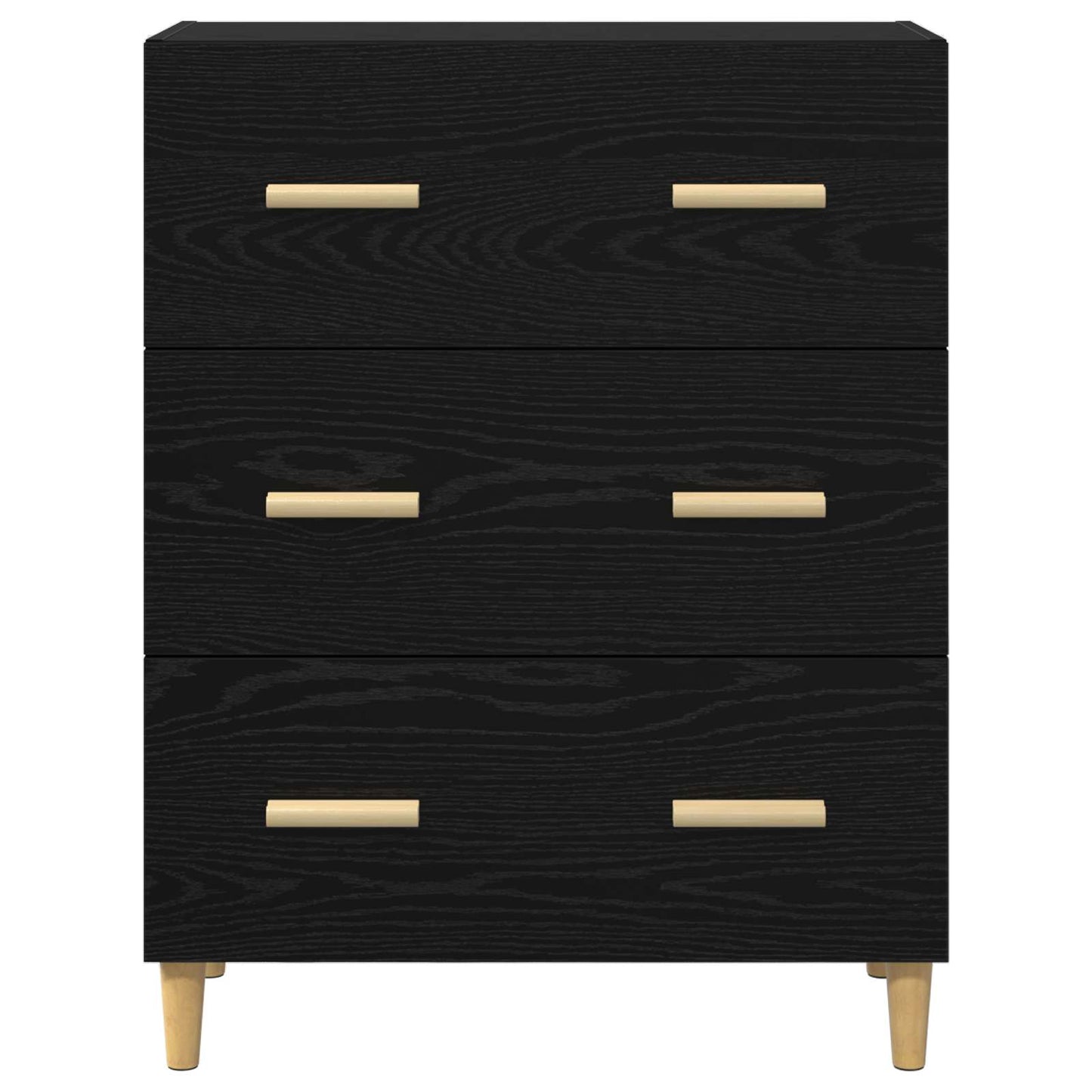 Serviesskap Svart Eik 69,5 x 34 x 90 cm Konstruert tre