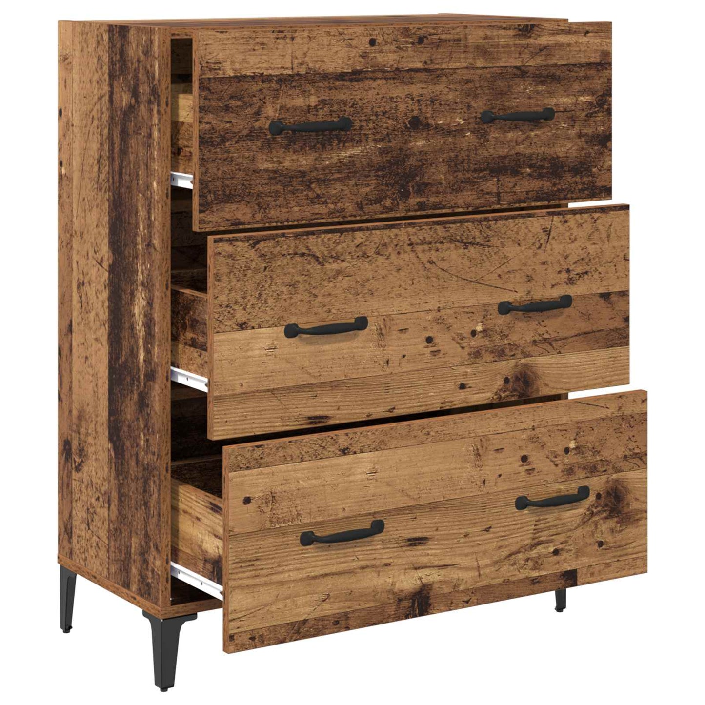 Serviesskap Gammelt tre 69,5 x 34 x 90 cm Ingeniørtre og jern