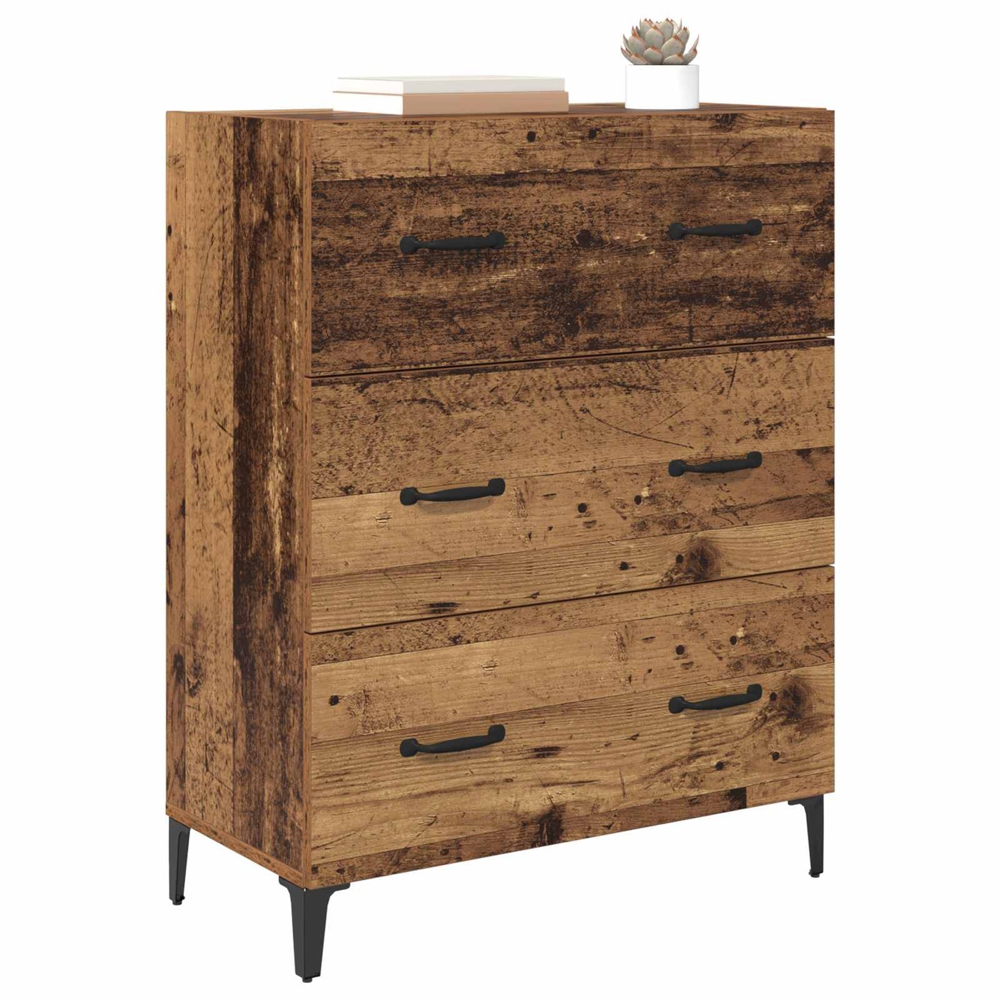 Serviesskap Gammelt tre 69,5 x 34 x 90 cm Ingeniørtre og jern