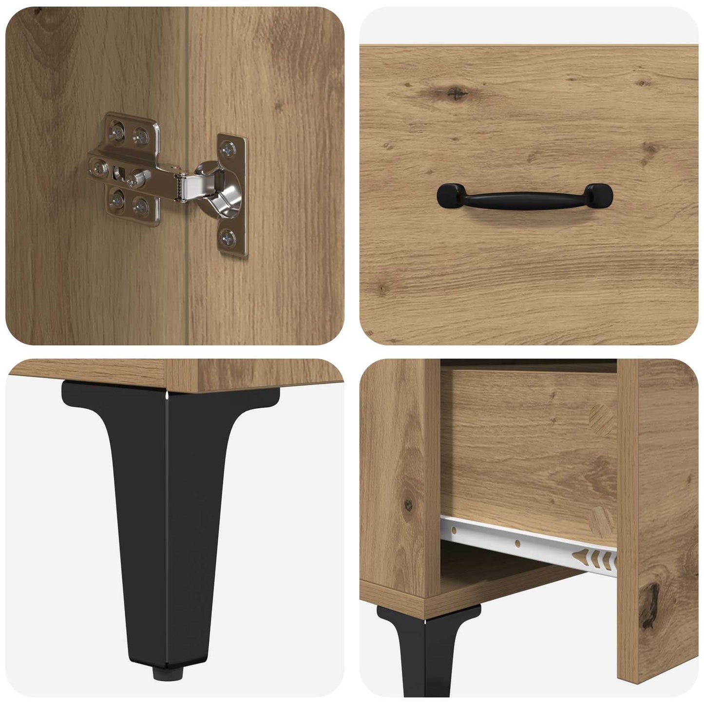 Serviesskap Artisan Eik 69,5 x 34 x 90 cm Konstruert tre