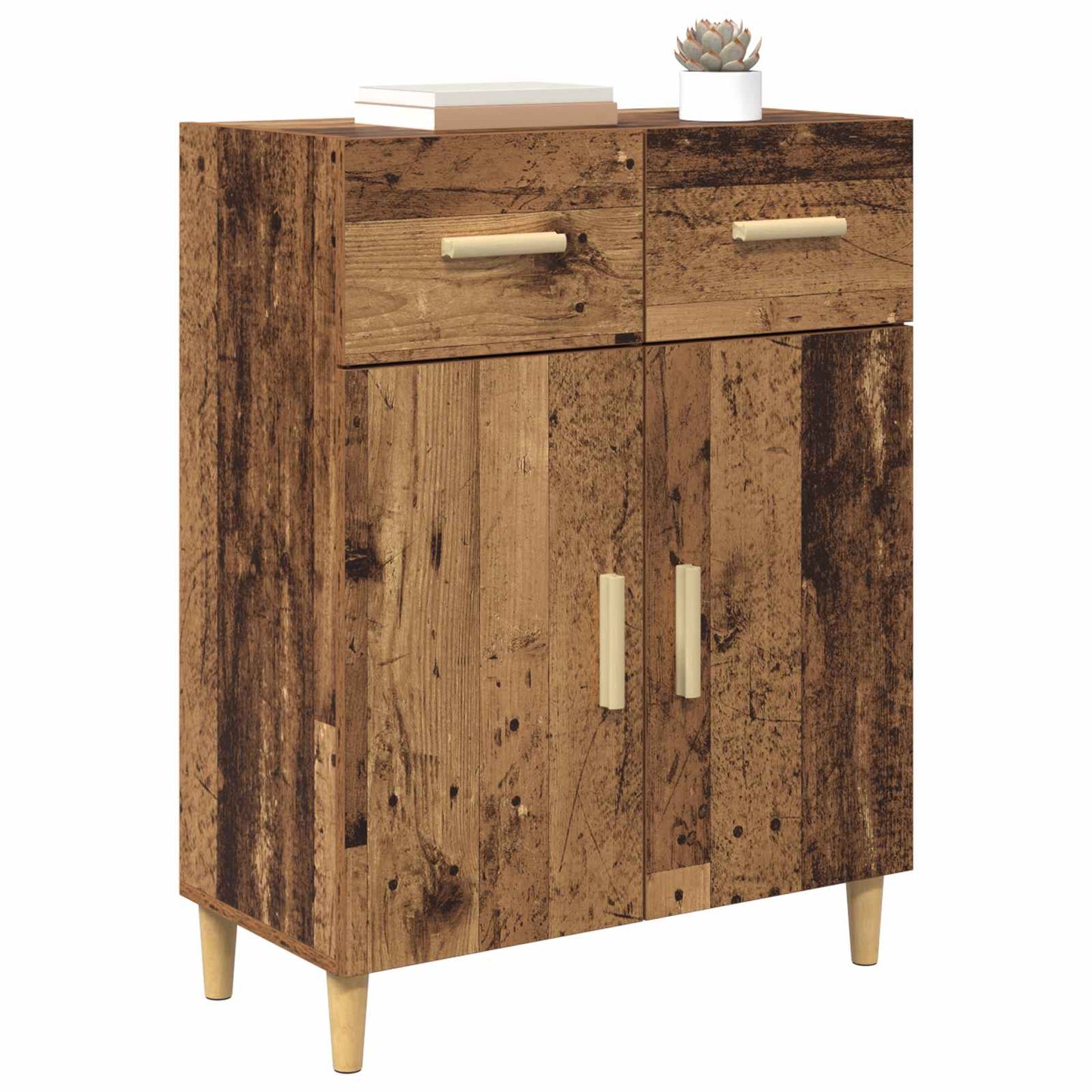 Serviesskap Gammelt tre 34 x 69.5 x 89 cm Konstruert tre