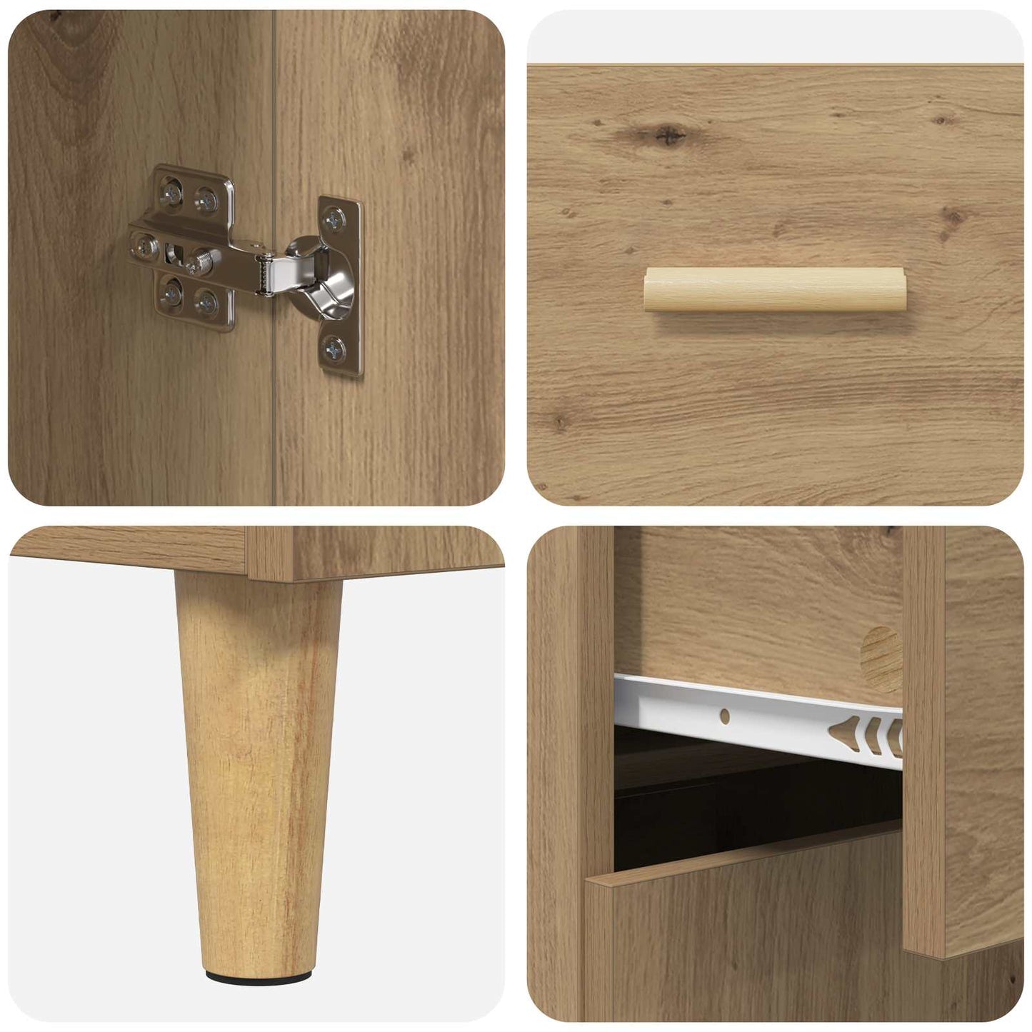 Serviesskap artisan eik 34 x 69.5 x 89 cm Konstruert tre