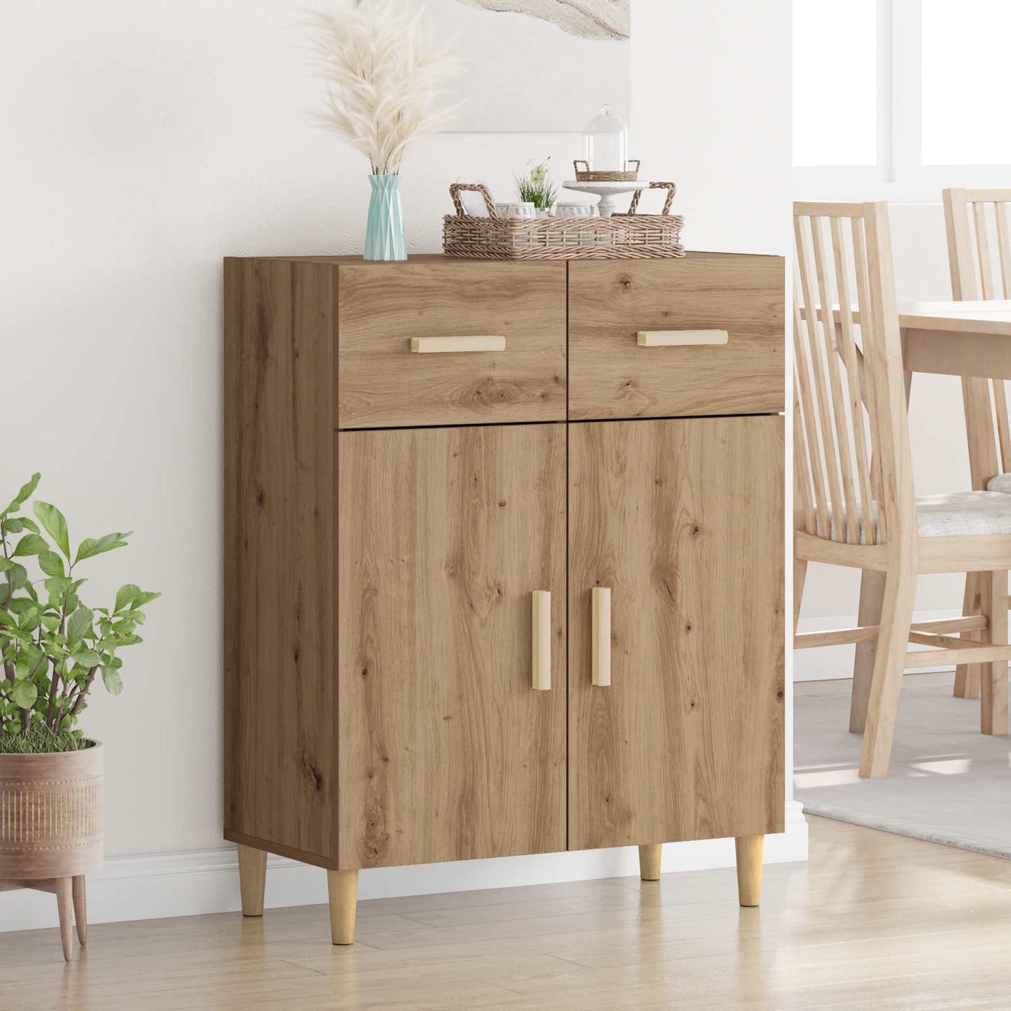 Serviesskap artisan eik 34 x 69.5 x 89 cm Konstruert tre