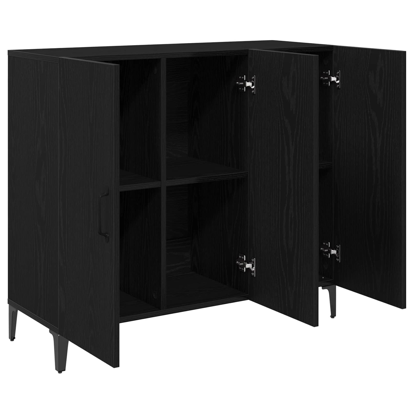 Serviesskap Svart eik 34 x 90 x 80 cm Konstruert tre