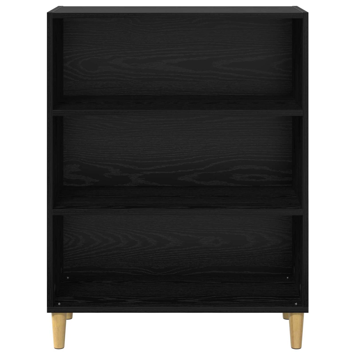 Serviesskap Svart Eik 69,5 x 32,5 x 90 cm Konstruert tre